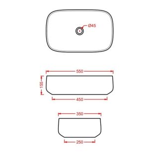 Раковина ArtCeram Cognac COL008 40 00 tortora 55 см